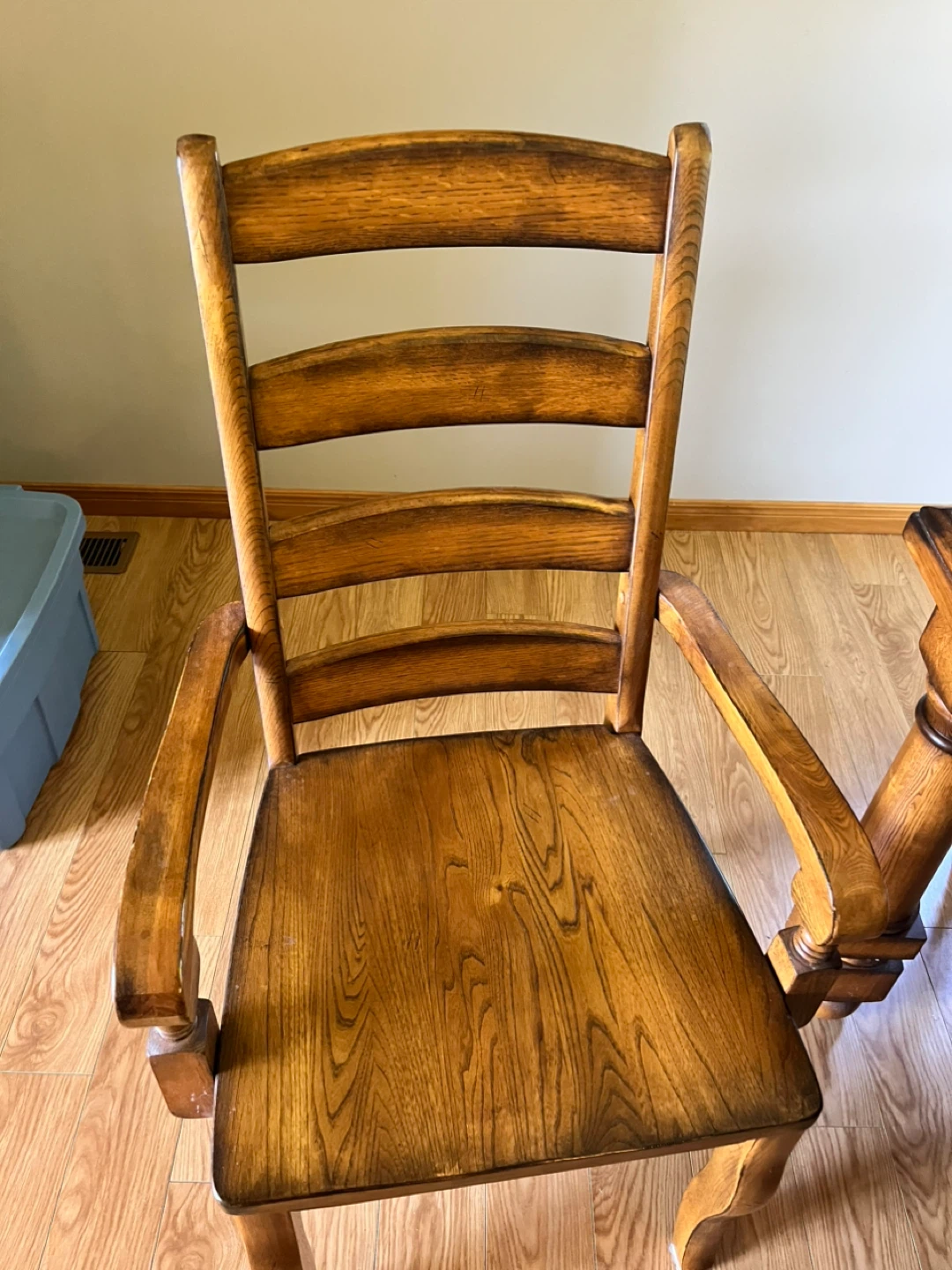 Oak Dining Table and Chairs Set - photo 2