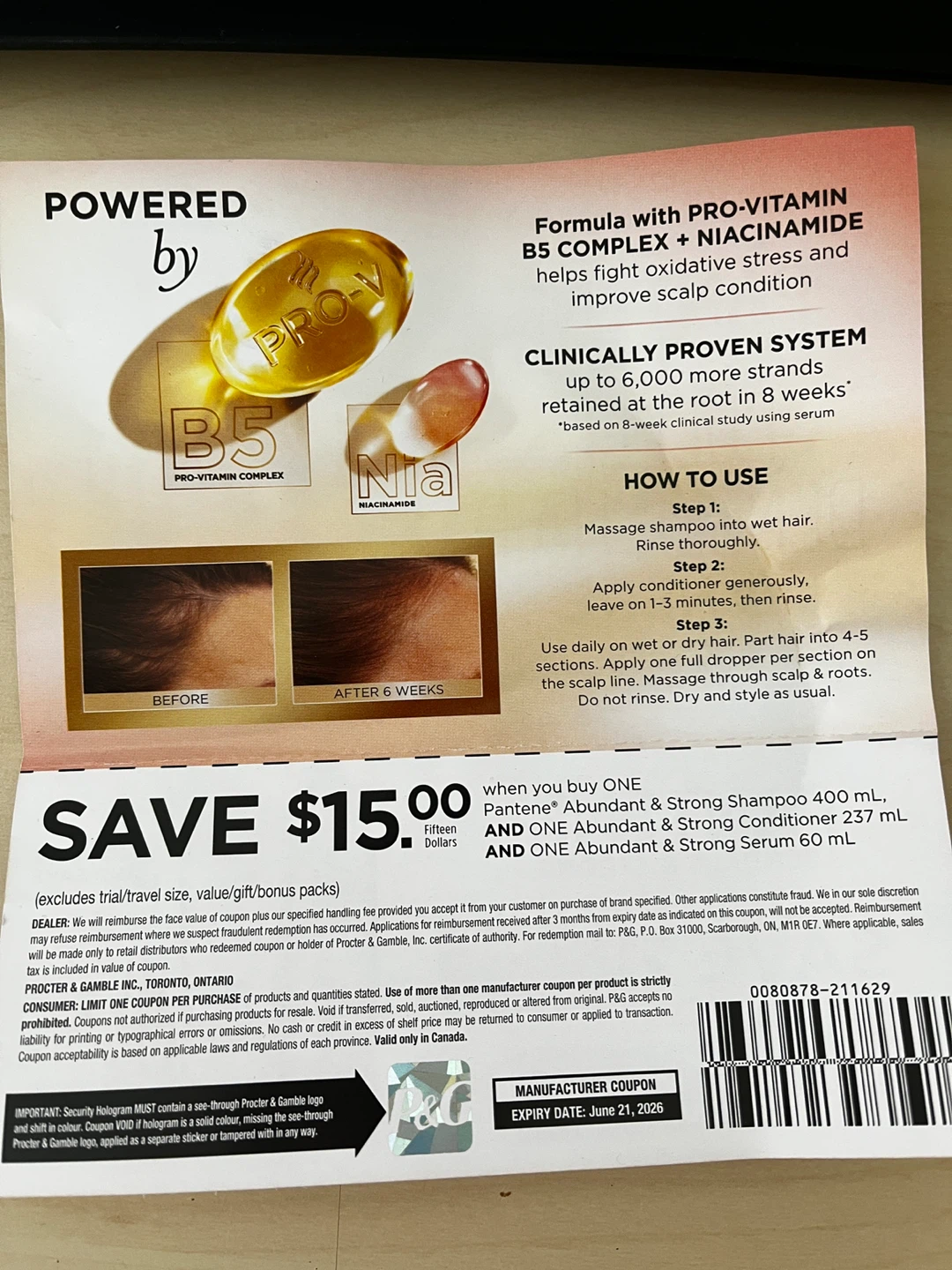 Pantene Abundant & Strong Coupon