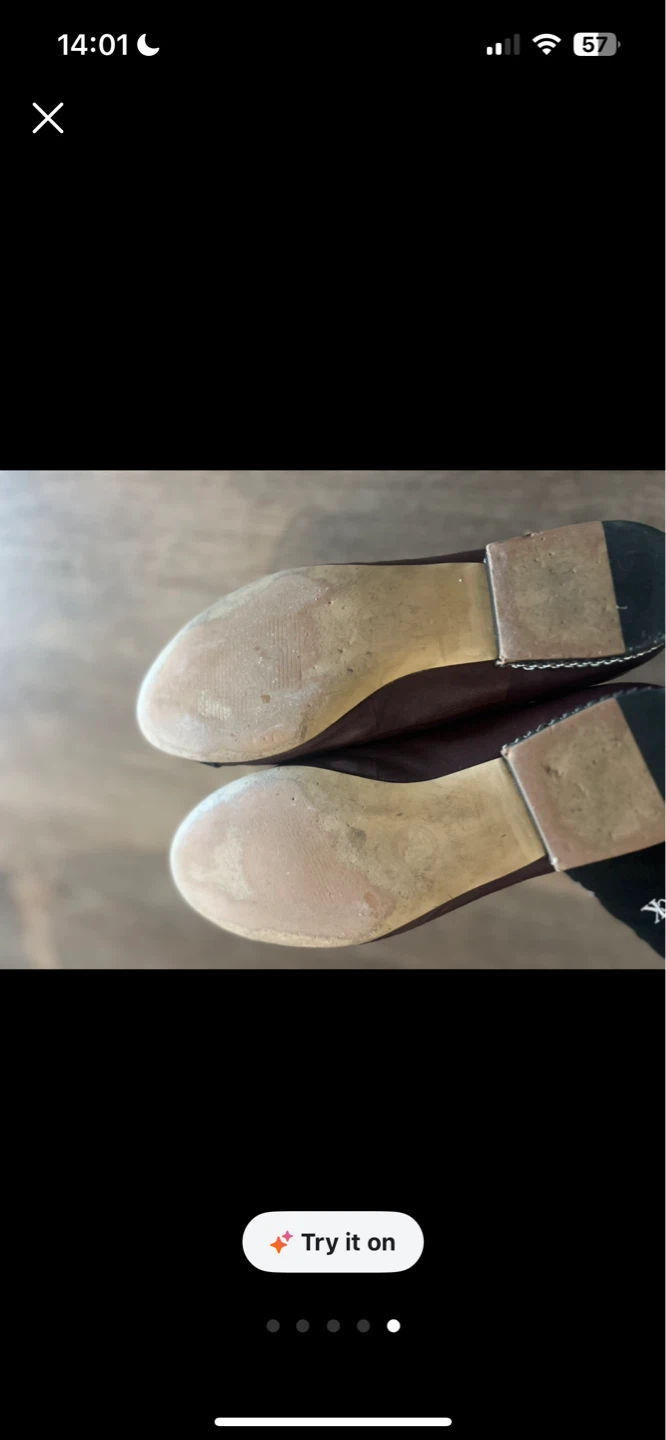 💥moving sale-Michael Kors Burgundy & Black Cap Toe Ballet Flats - photo 5