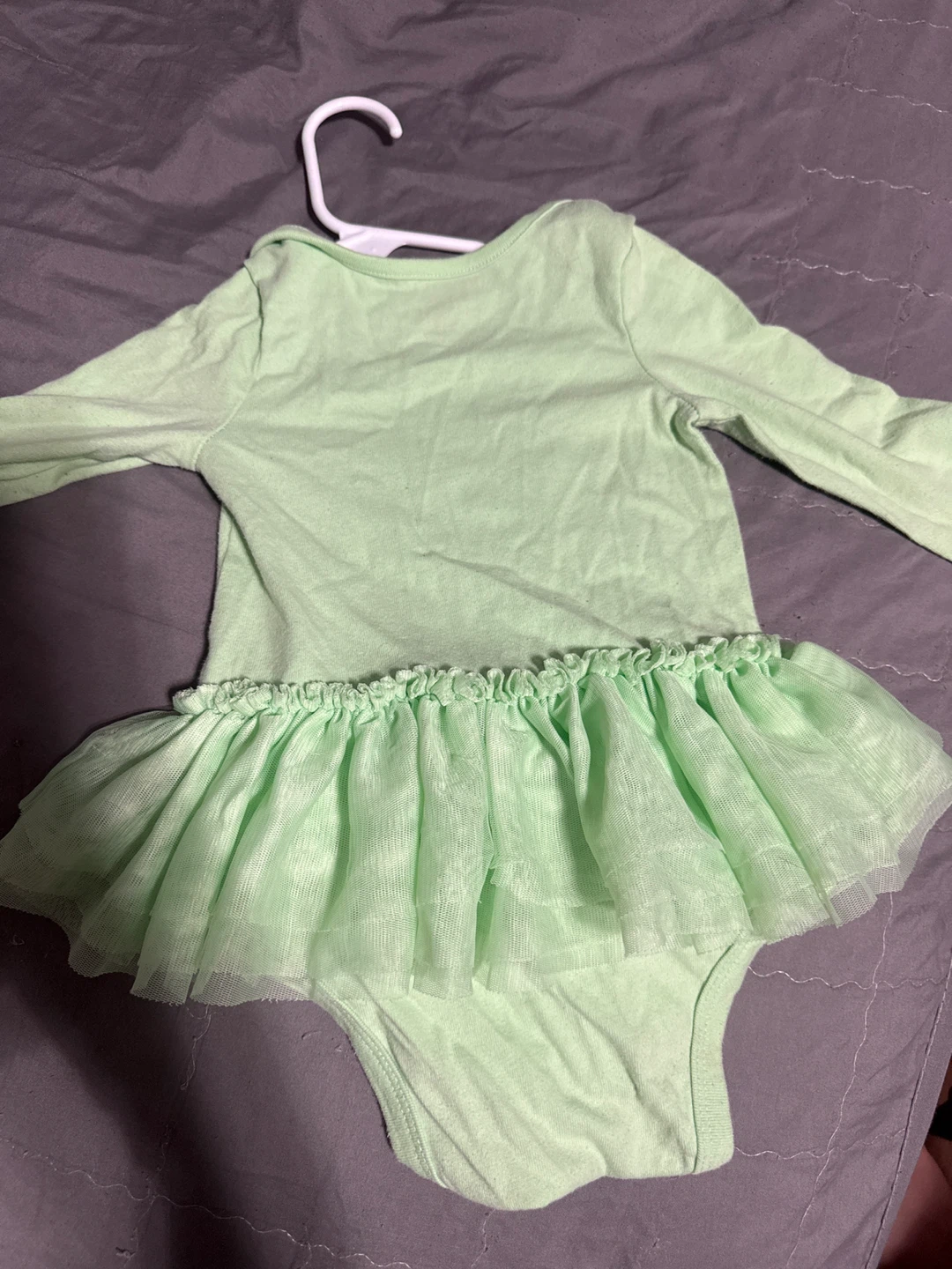 Cat & Jack "Lucky Little Lady" Baby Bodysuit Dress - Green - photo 2