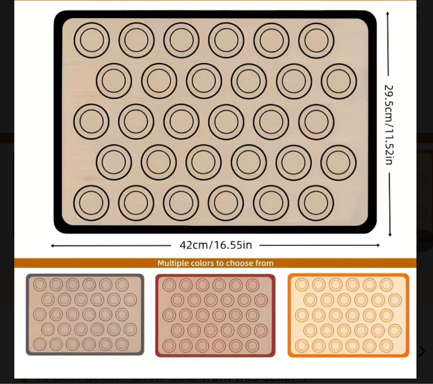 Silicone Macaron Baking Mat - photo 2