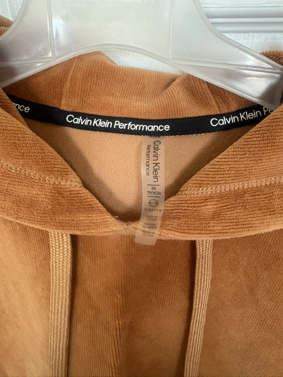 Calvin Klein Performance Velour Cropped Hoodie - photo 3