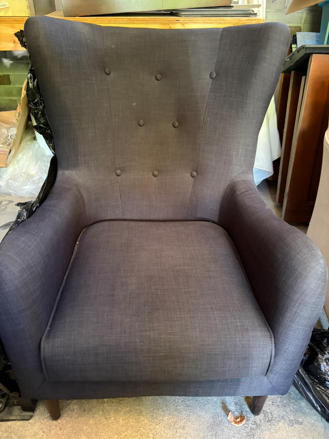 Dark Blue  Accent Chair