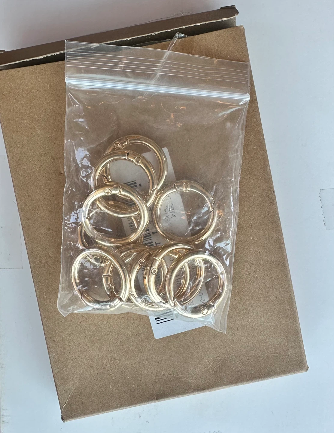 Gold Metal Key Ring Set (10) - photo 2