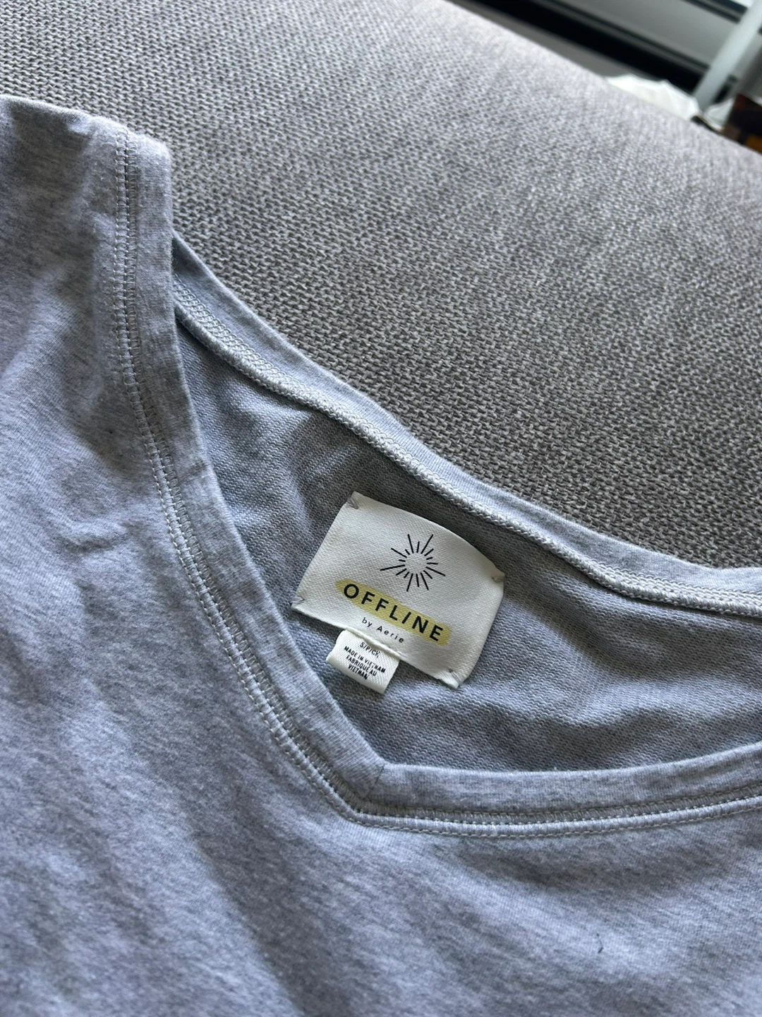 Aerie OFFLINE Soft V-Neck Cropped Sweatshirt size small - photo 4