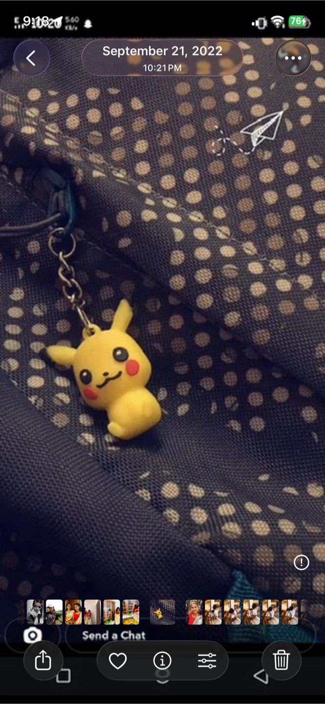Pikachu Keychain Charm