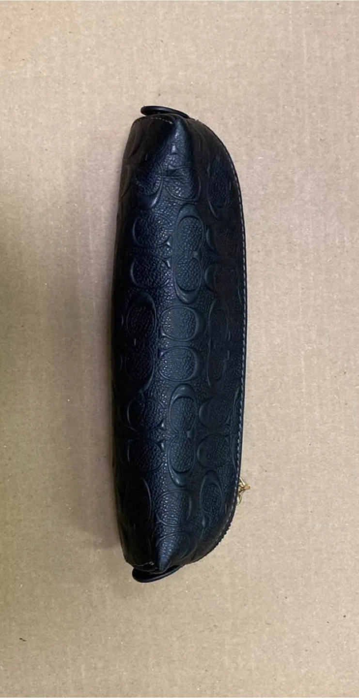Coach Black Monogrammed Cosmetic Case