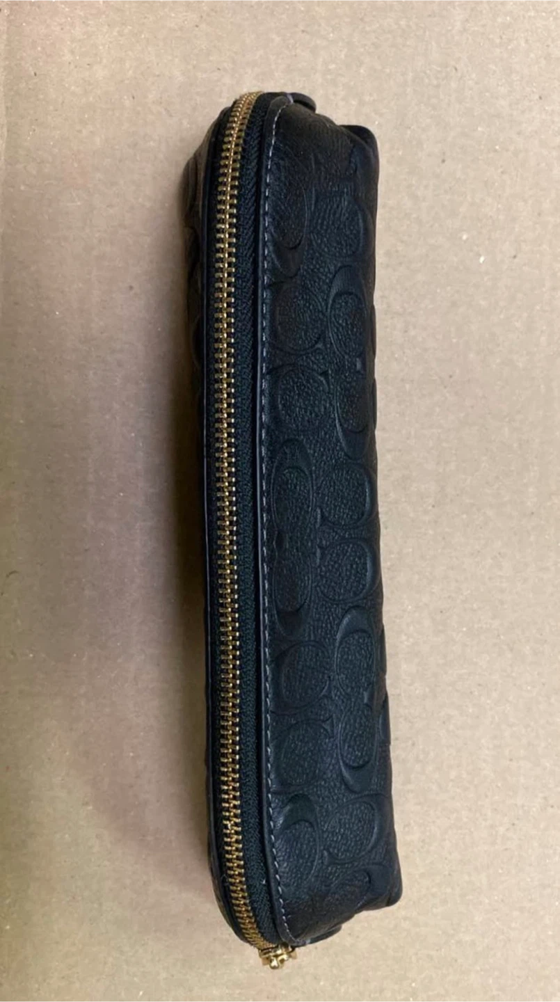 Coach Black Monogrammed Cosmetic Case - photo 2