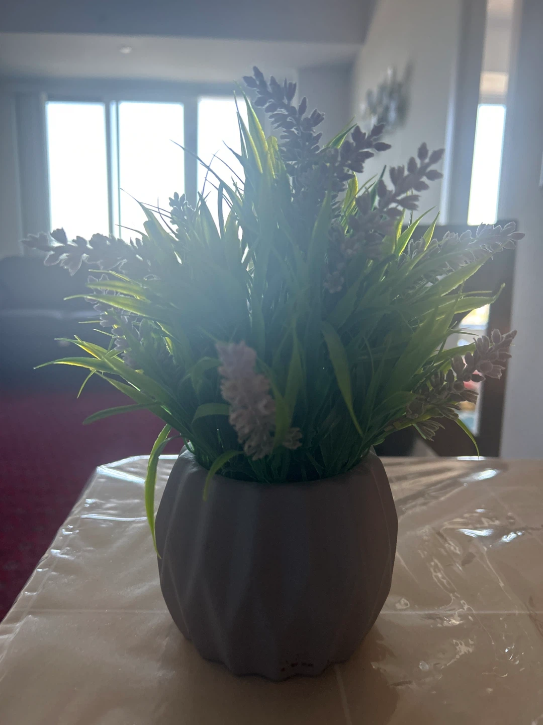 Artificial Lavender Plant in Pot