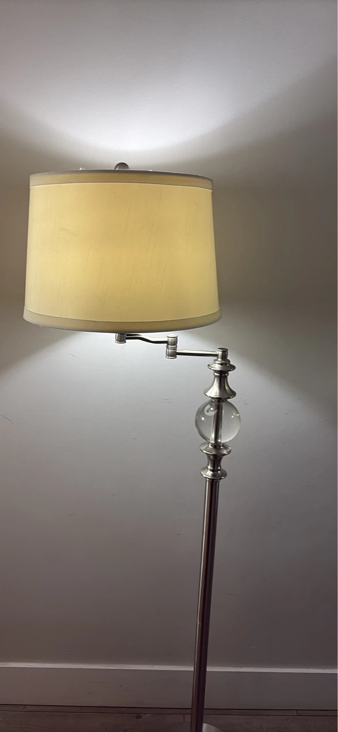 Adjustable Floor Lamp with White Shade - photo 5