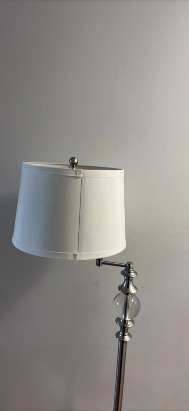 Adjustable Floor Lamp with White Shade - photo 4