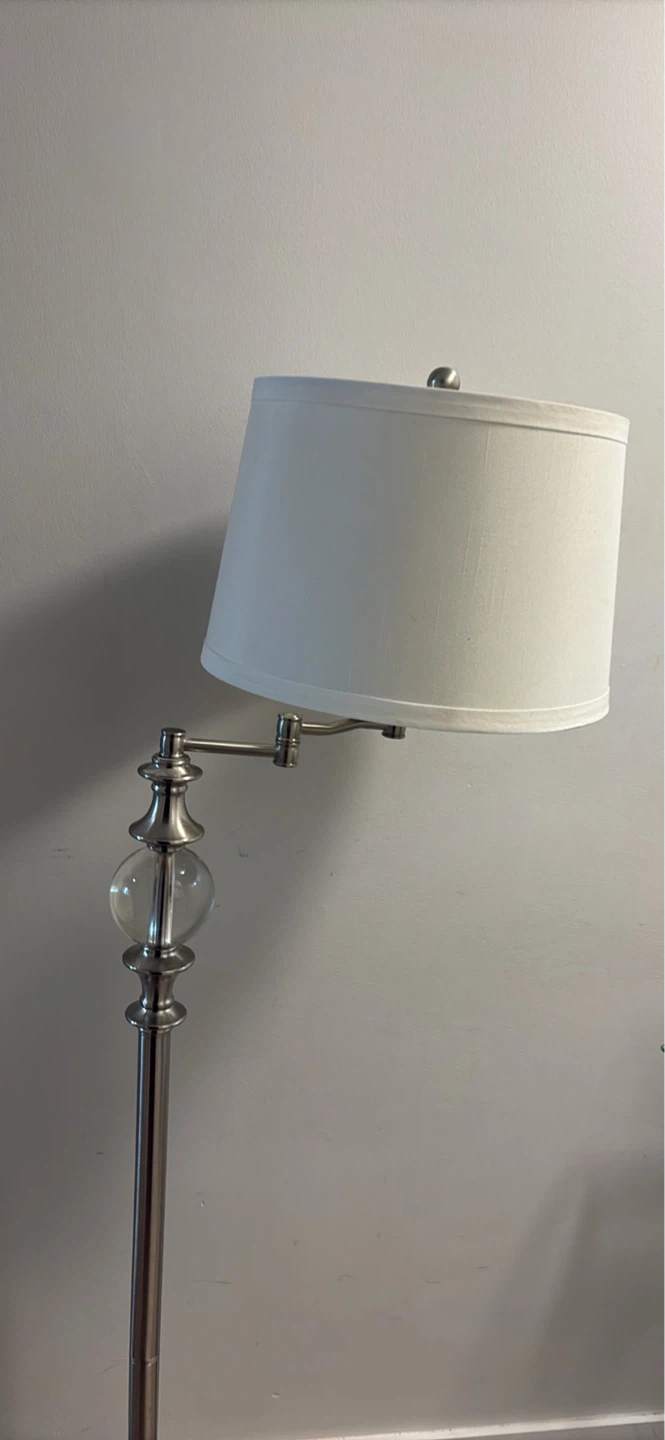 Adjustable Floor Lamp with White Shade - photo 3