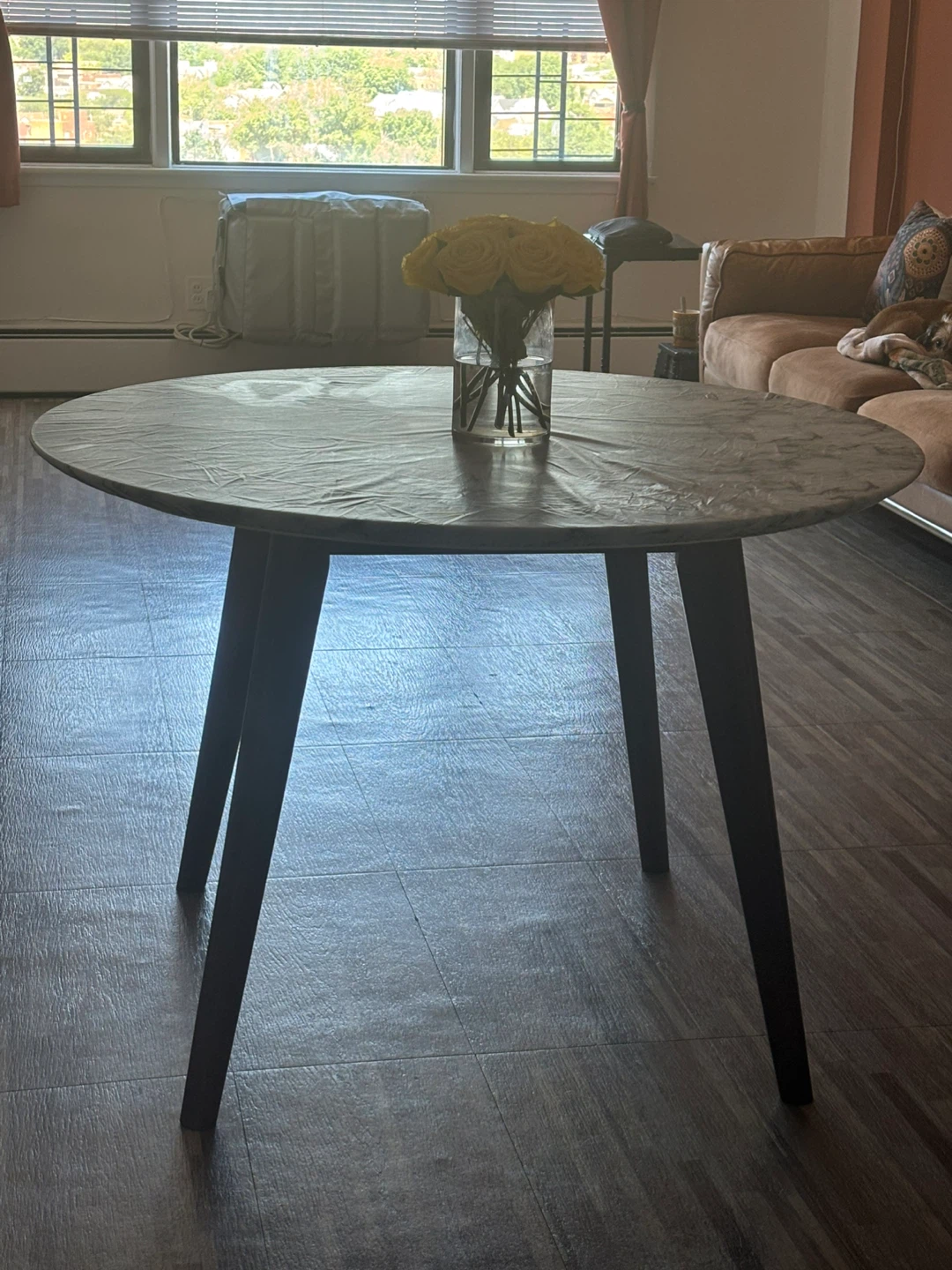 Round Wood Dining Table - photo 2
