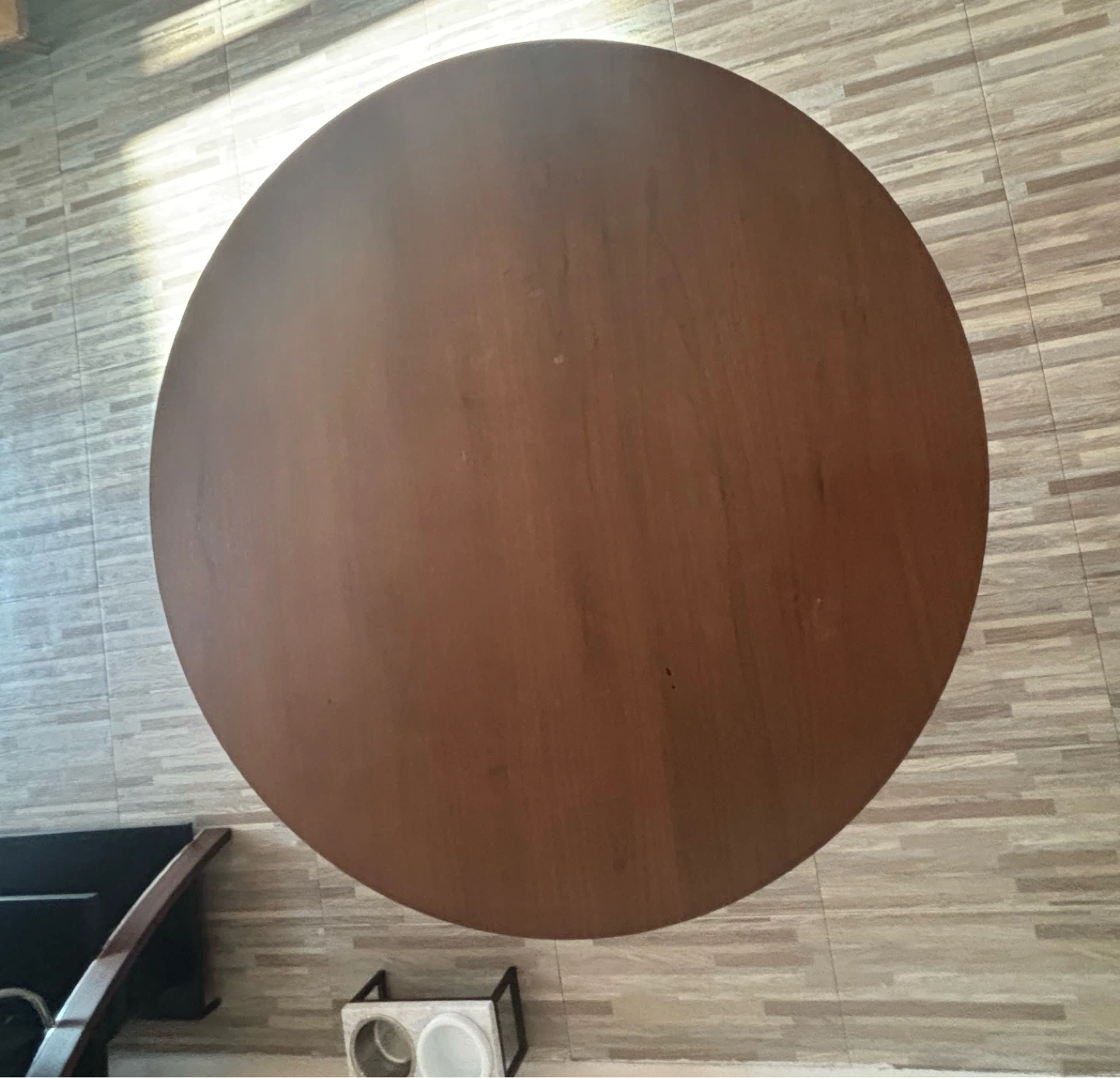 Round Wood Dining Table - photo 3