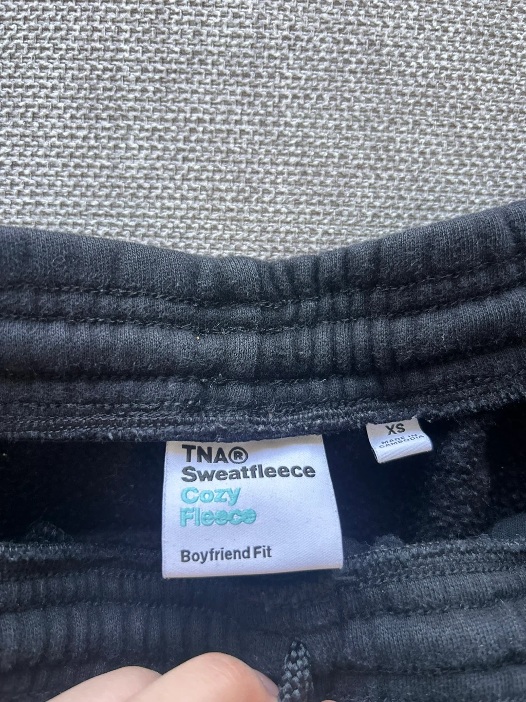 TNA sweatfleece cozy boyfriend jogger size XS - photo 4