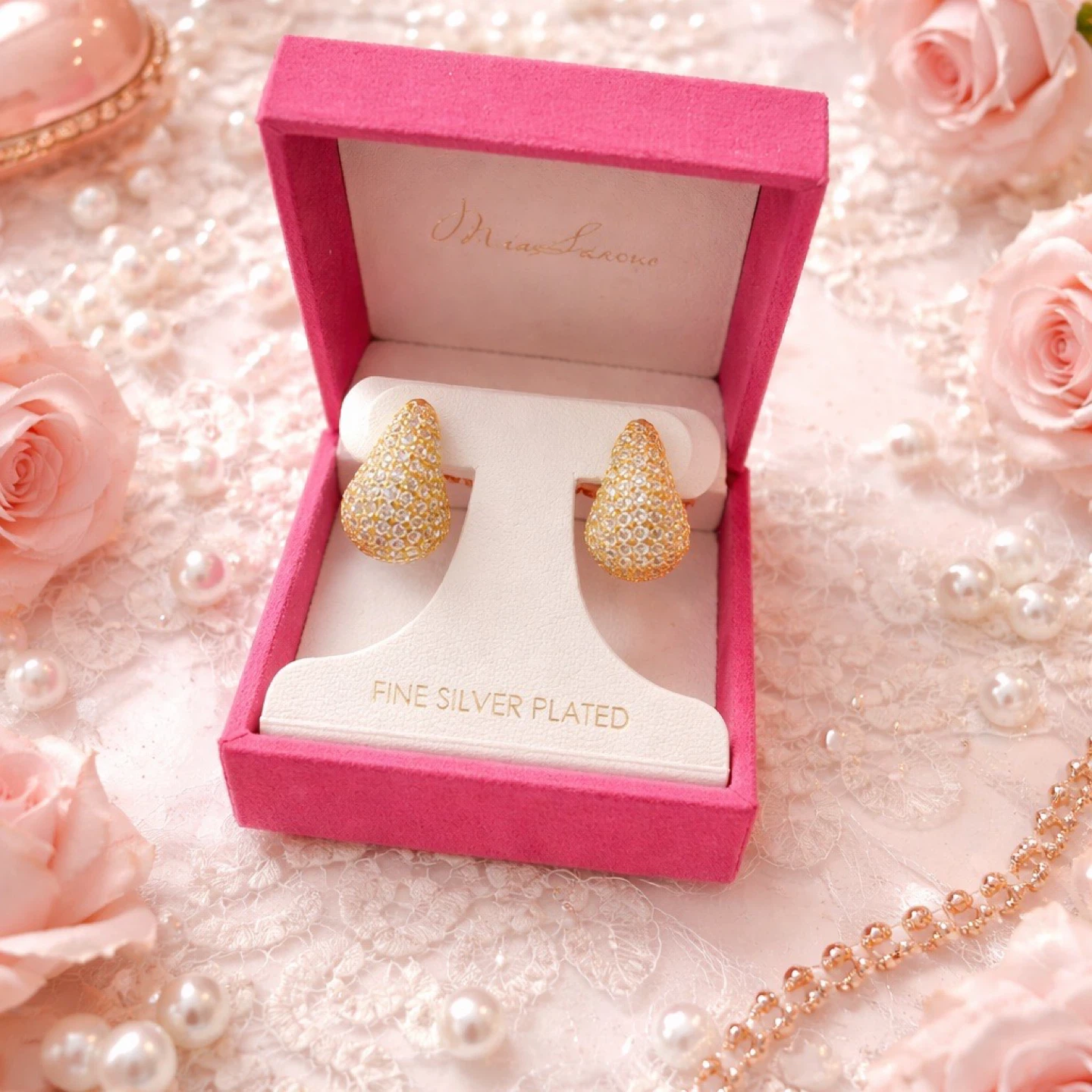 Miss Elaine Silver Plated Earrings