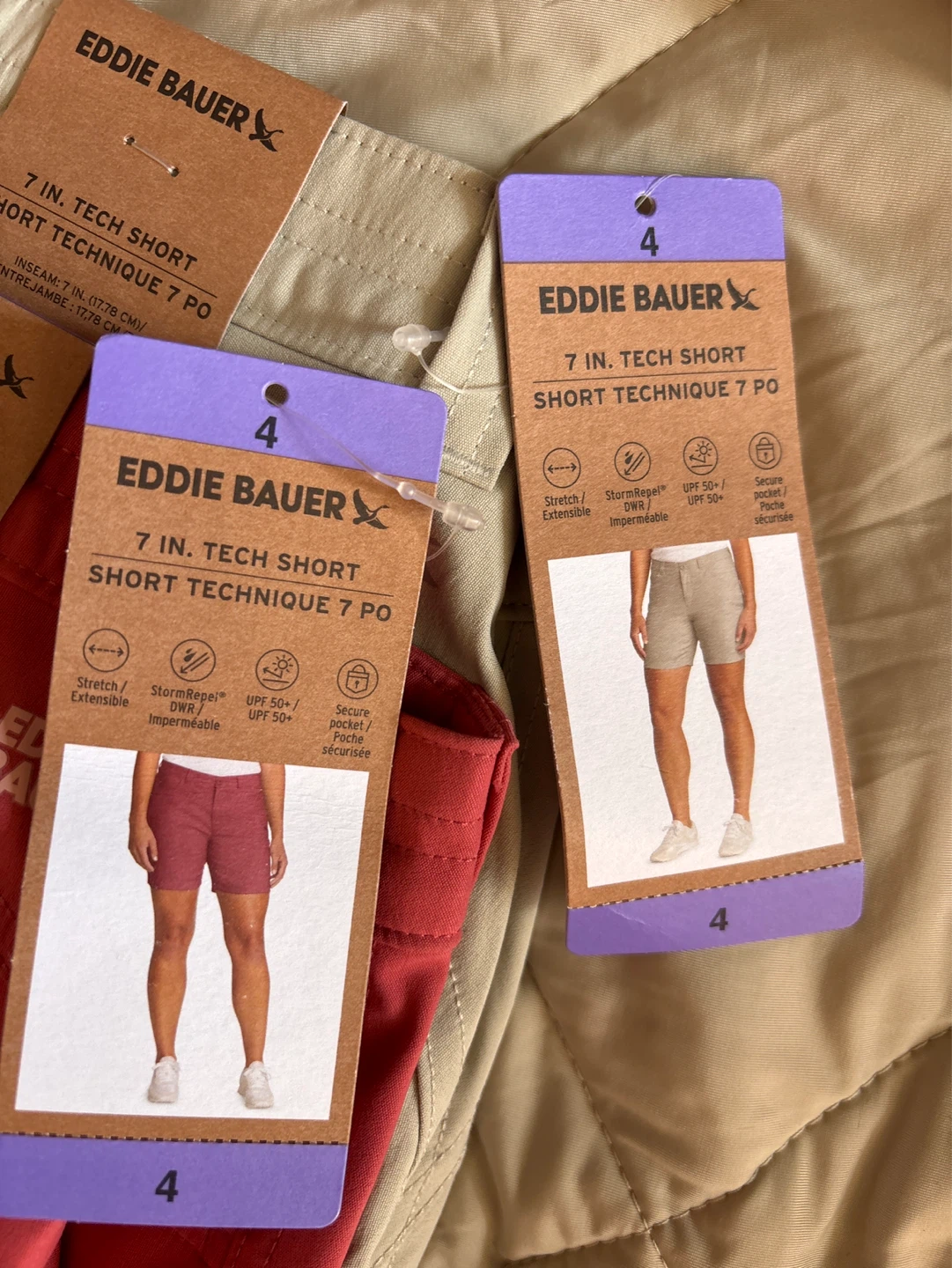 Eddie Bauer 7 In. Tech Shorts - Size 4 - photo 2