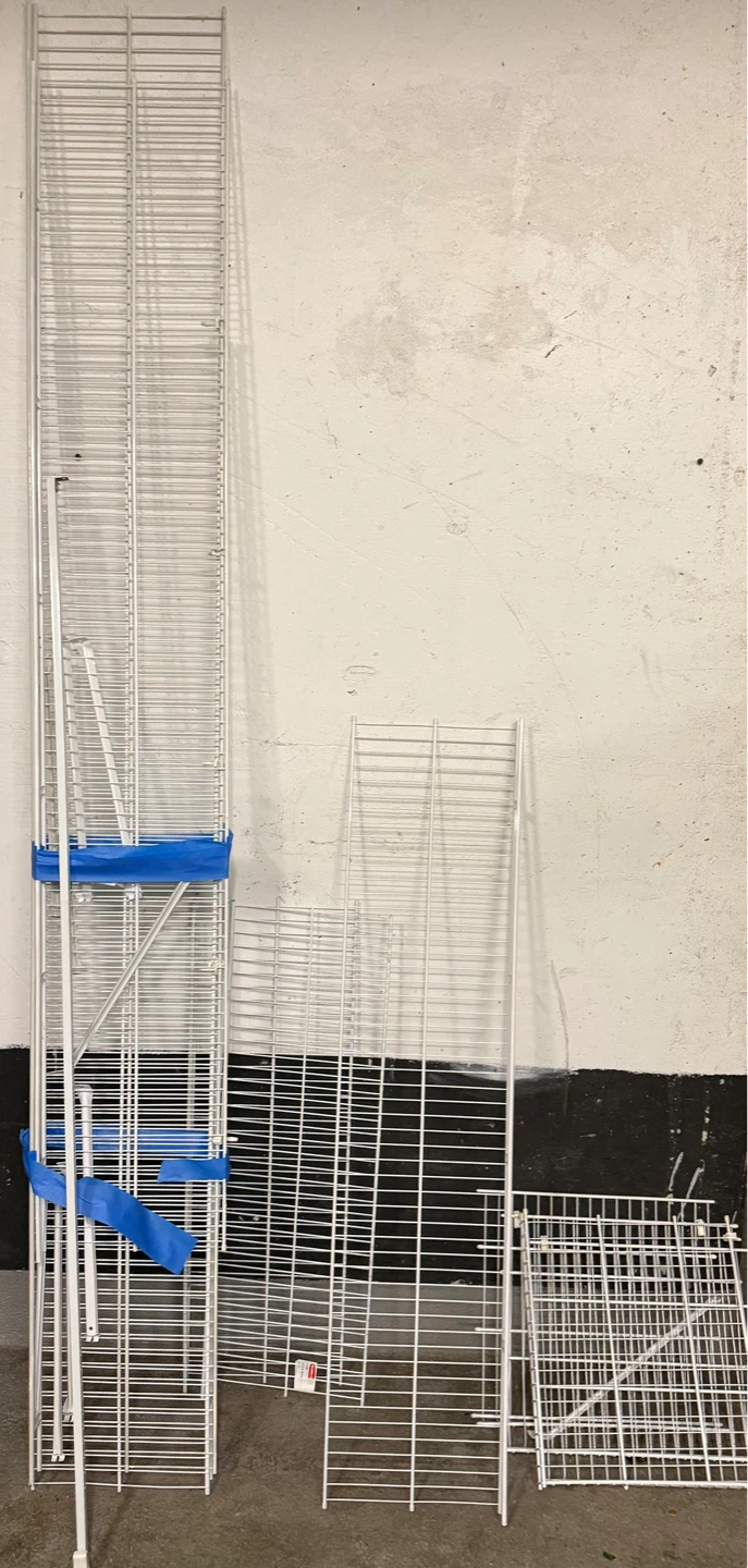 White Wire Shelving Units (Set of 3) - photo 3