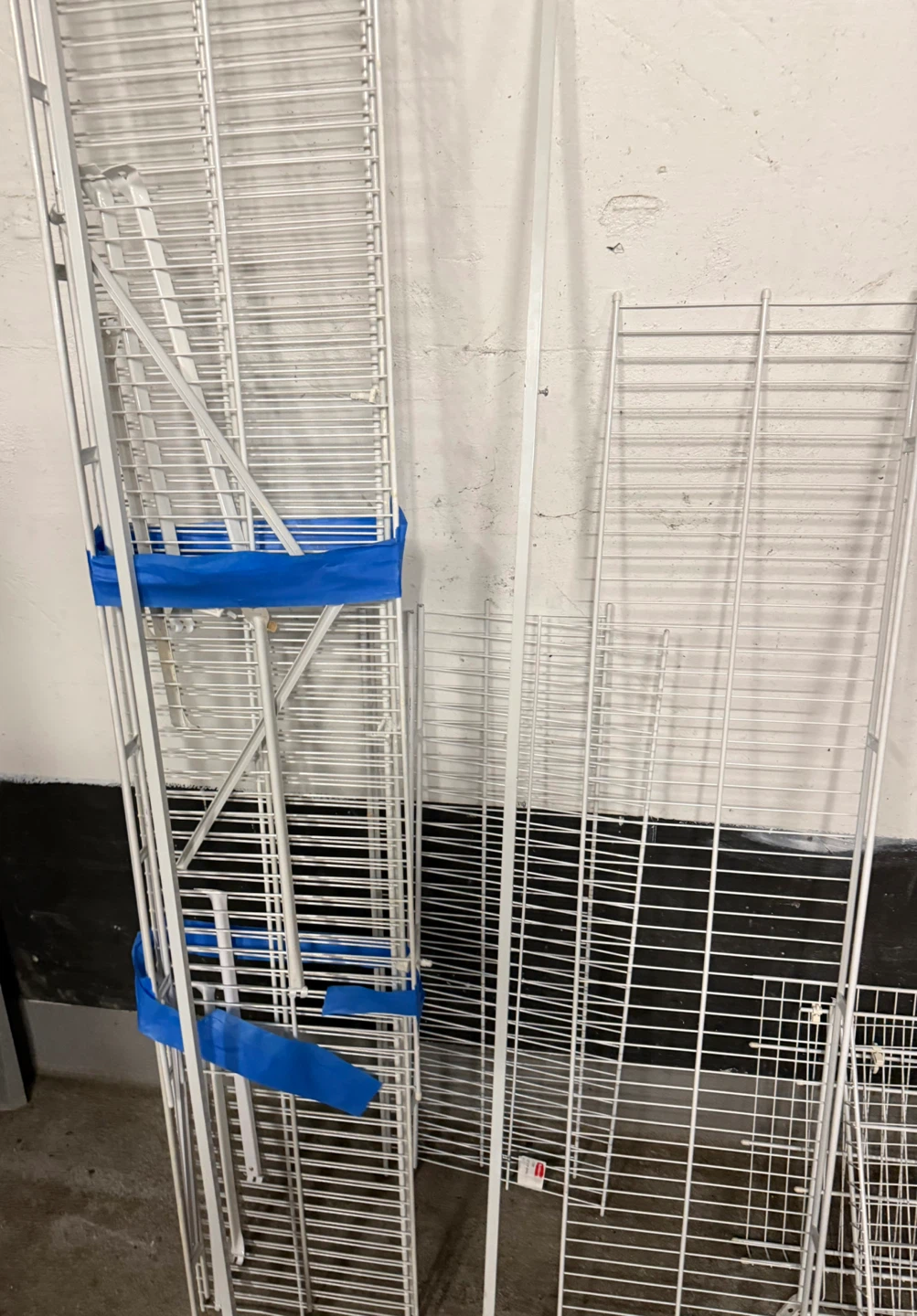 White Wire Shelving Units (Set of 3) - photo 2