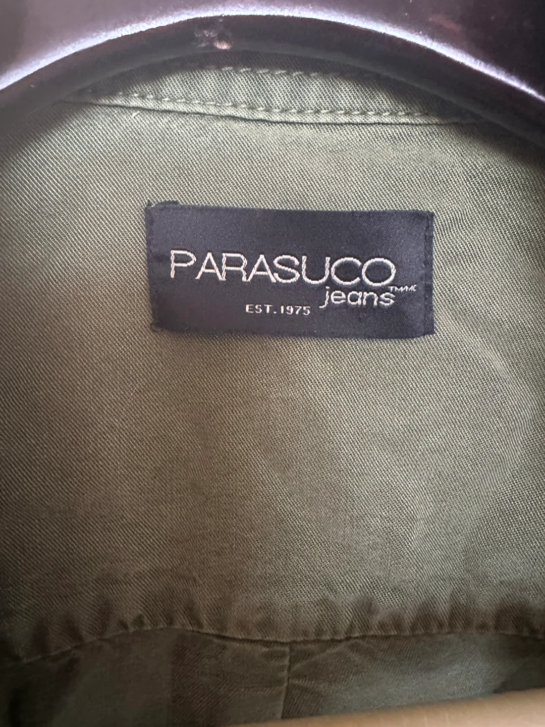 PARASUCO Jeans Olive Green Tencel Shirt Dress - photo 4