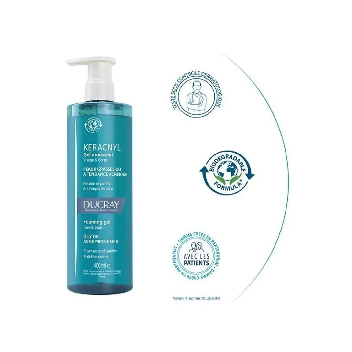 Ducray Keracnyl Foaming Gel Face & Body - photo 2