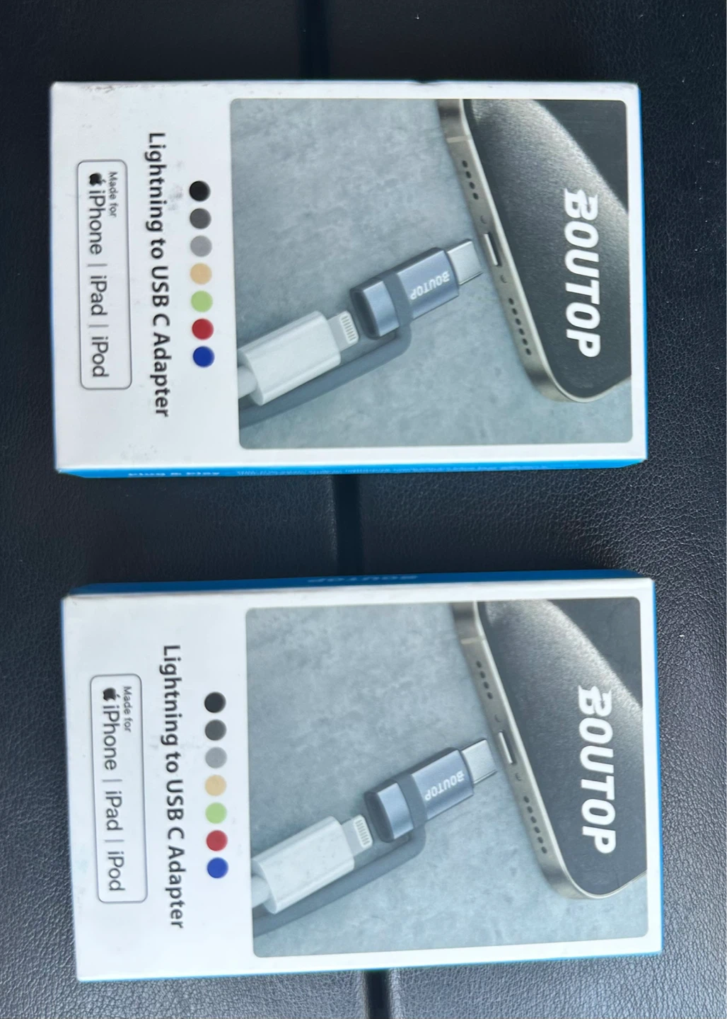 BOUTOP Lightning to USB C Adapter for iPhone/iPad/iPod