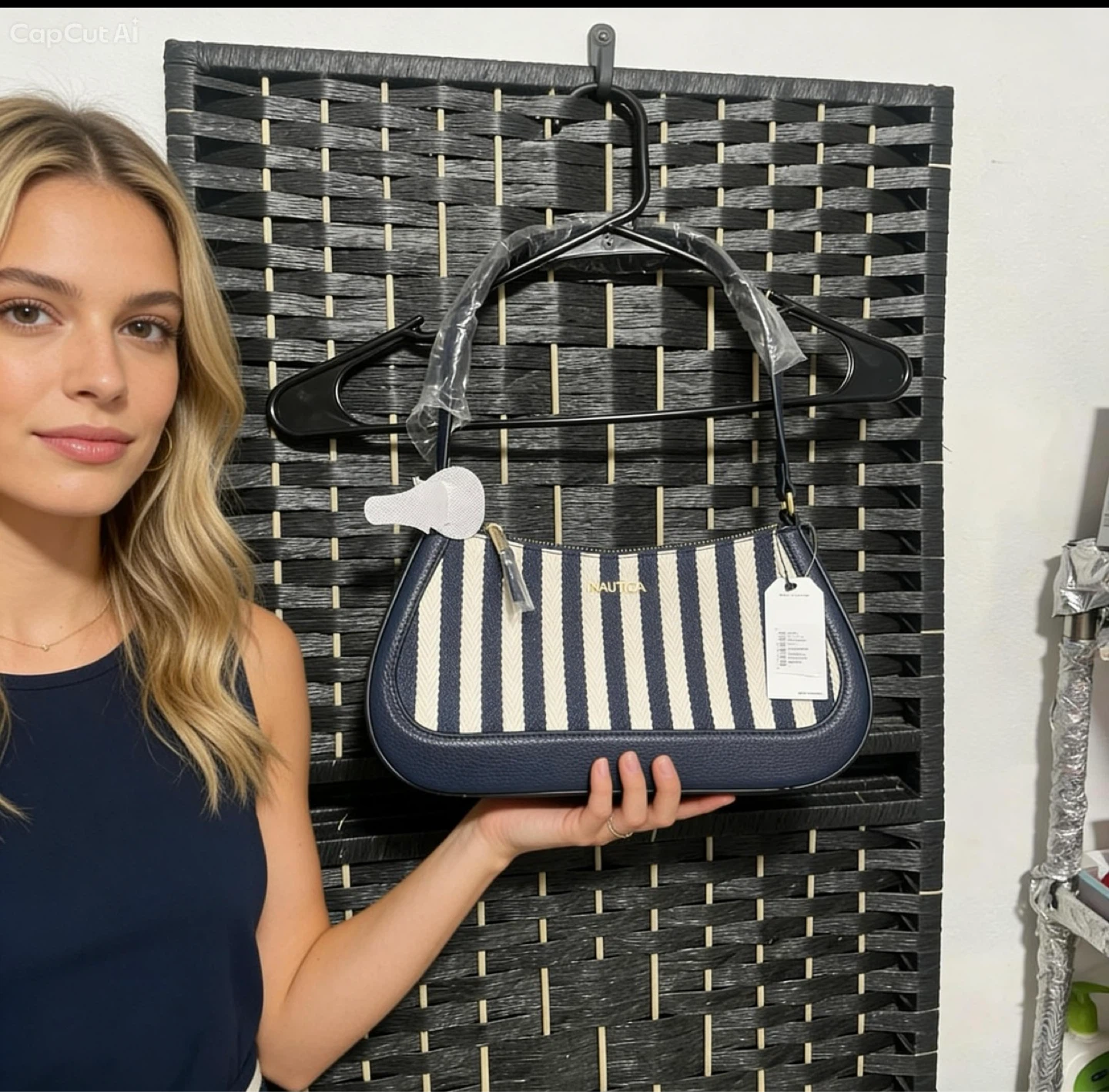 Nautica Striped Shoulder Bag