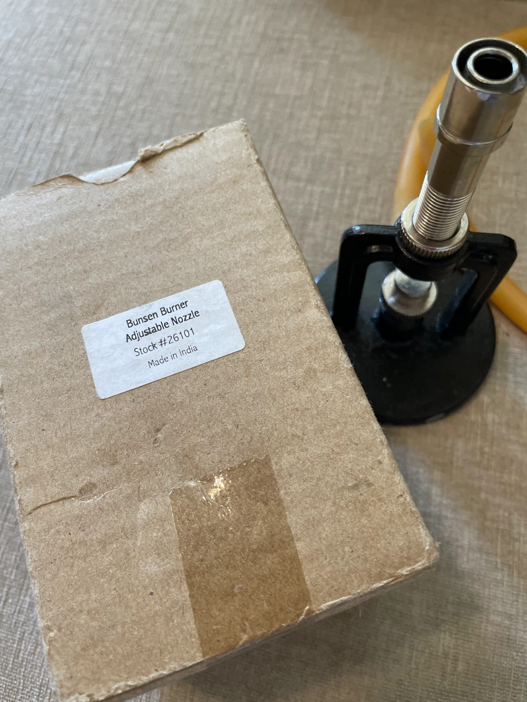 Bunsen Burner Adjustable Nozzle with a metal pot - photo 3