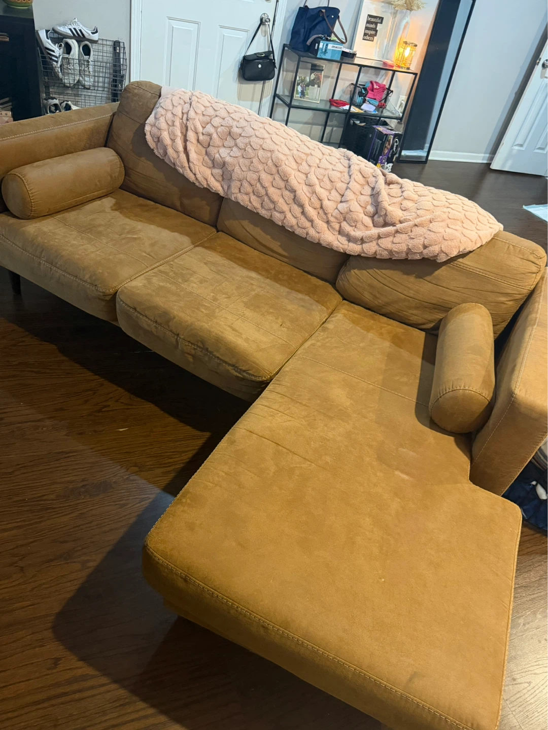 Brown/Carmel  Sectional Sofa