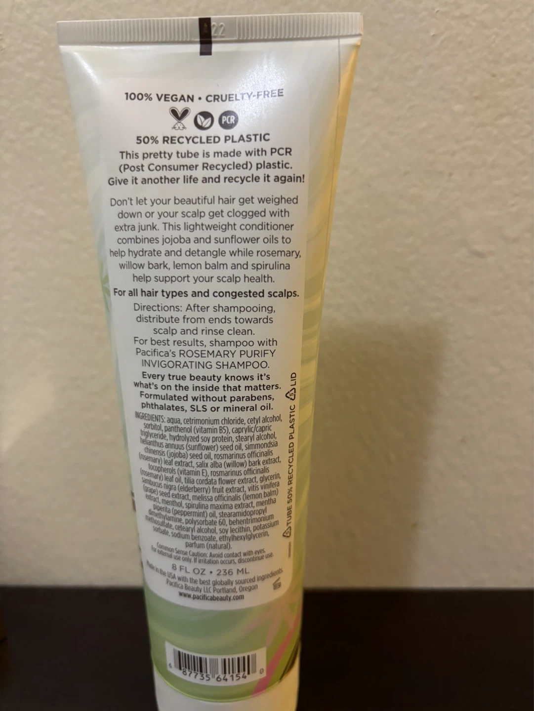 NEW-Pacifica Rosemary Purify Invigorating Conditioner 8 oz - photo 2