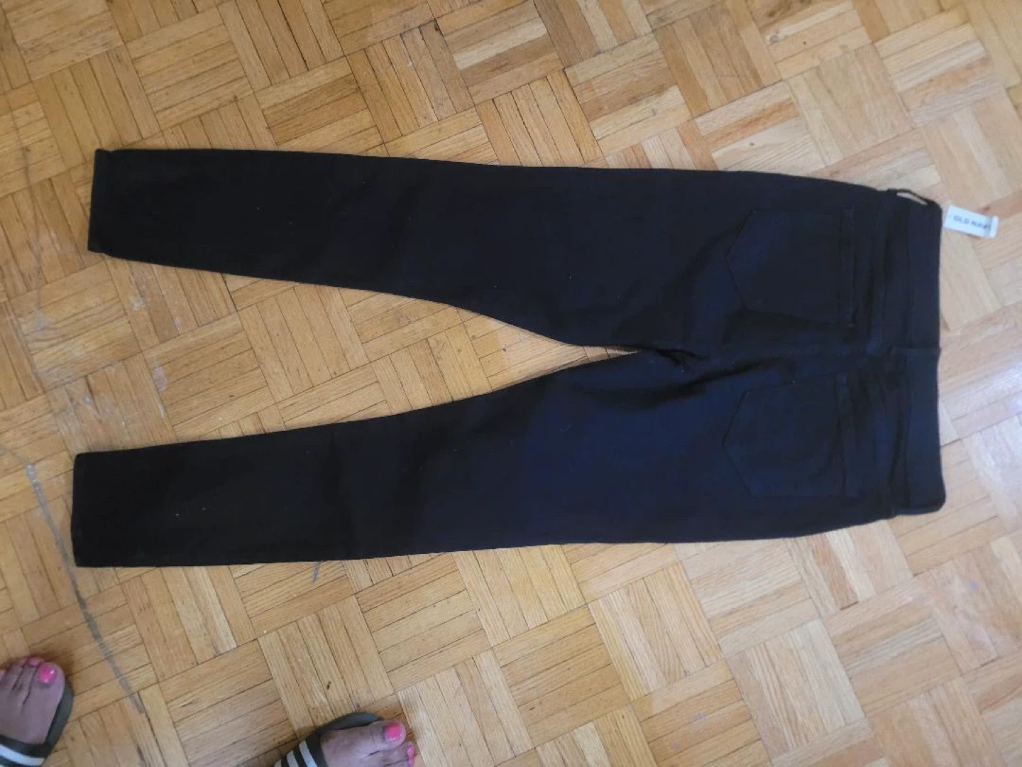 Old Navy High-Waisted Black Rockstar Super Skinny Jeans Size 0 - photo 4
