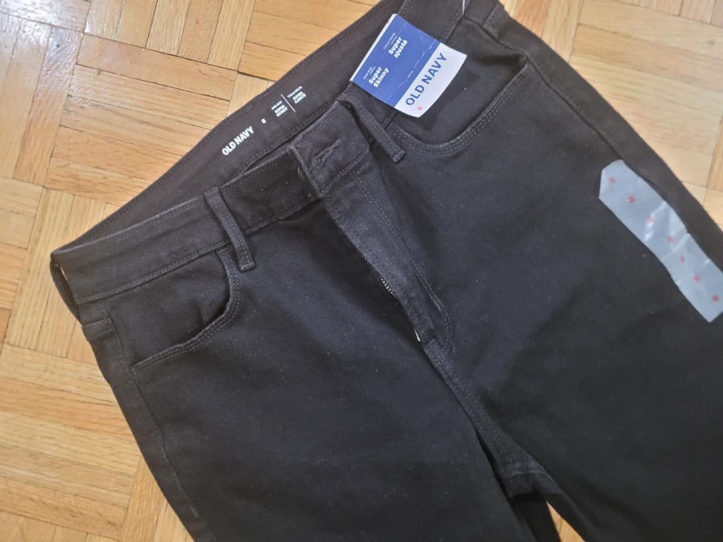 Old Navy High-Waisted Black Rockstar Super Skinny Jeans Size 0 - photo 2