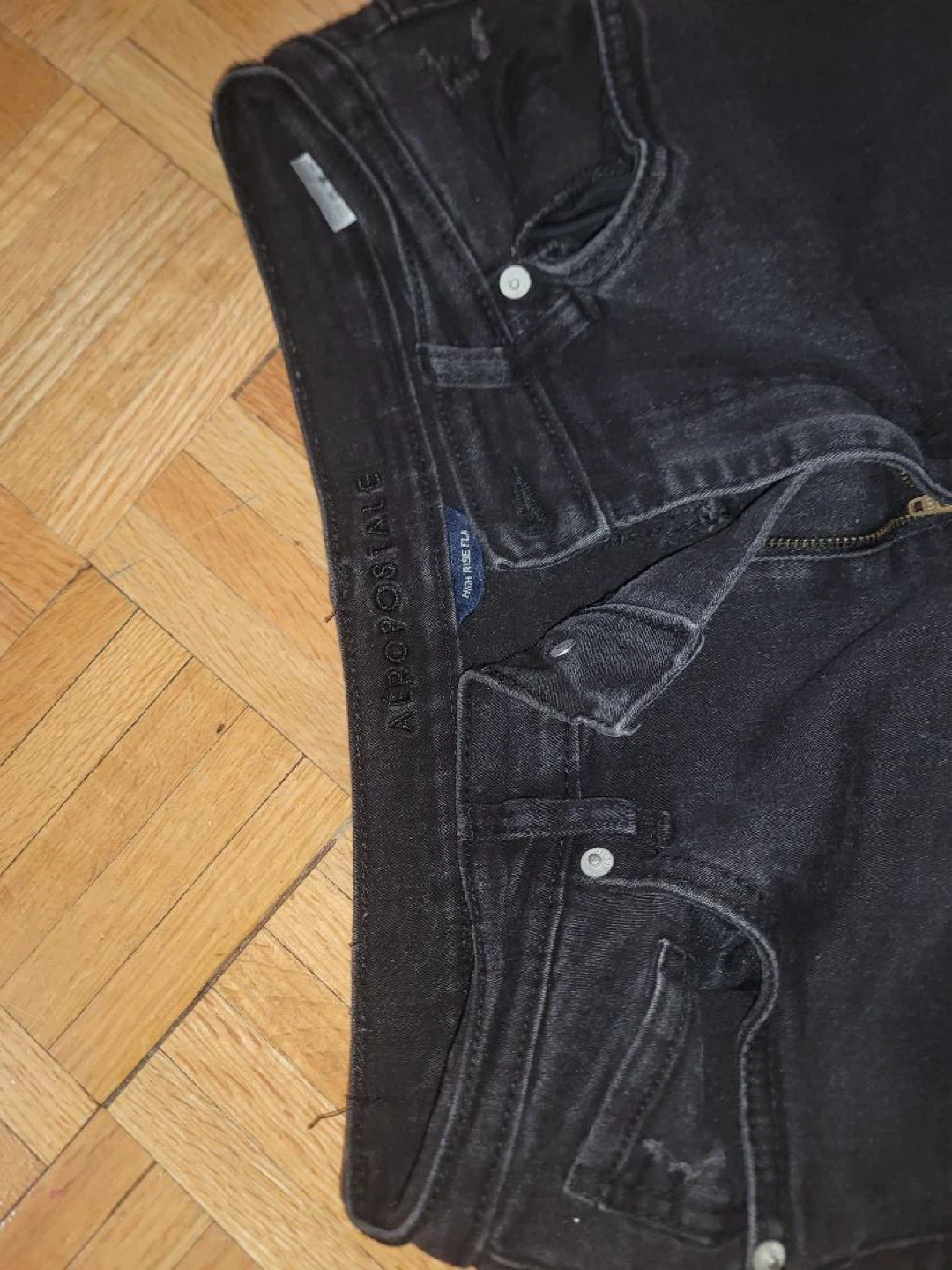 Old Navy High-Waisted Black Rockstar Super Skinny Jeans Size 0 - photo 5
