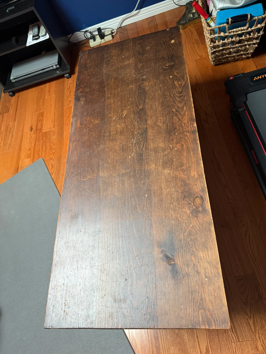 Vintage Wooden Desk with Drawers - photo 4