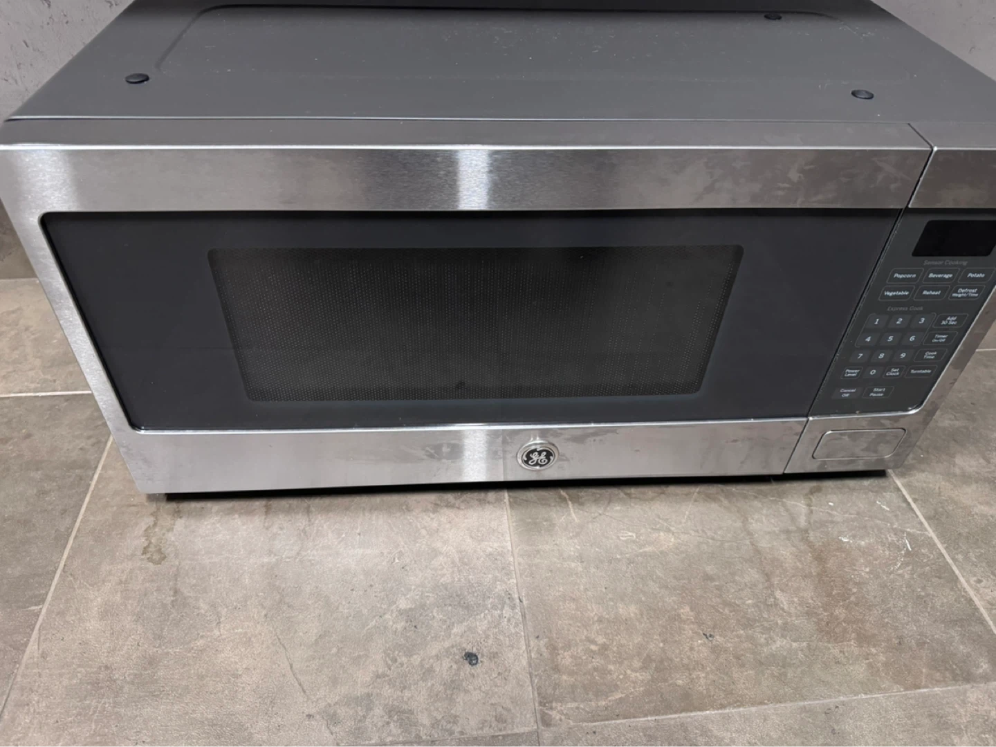 GE countertop microwave 800W stainless steel
