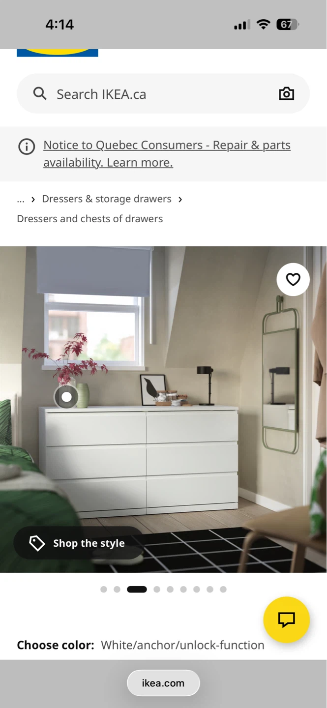 IKEA 6-Drawer Dresser