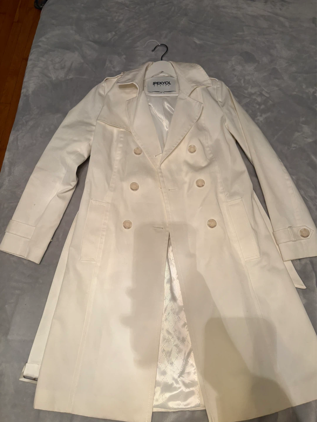Ipekyol White Double-Breasted Trench Coat - photo 2