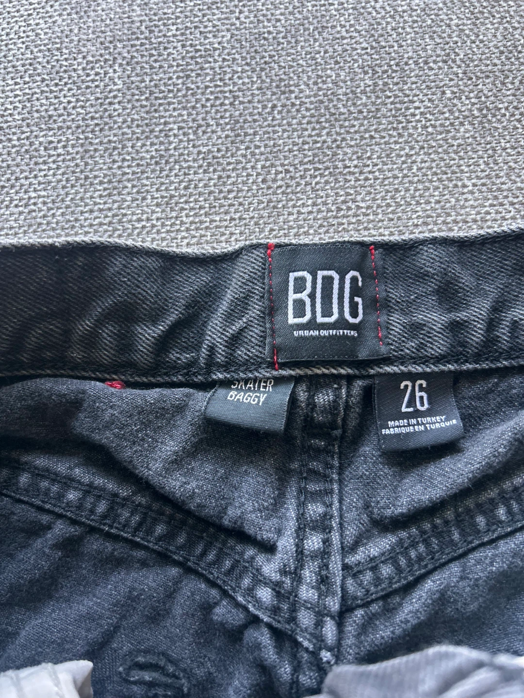 Urban Outfitters high rise black denim Bermuda shorts size 26 - photo 4
