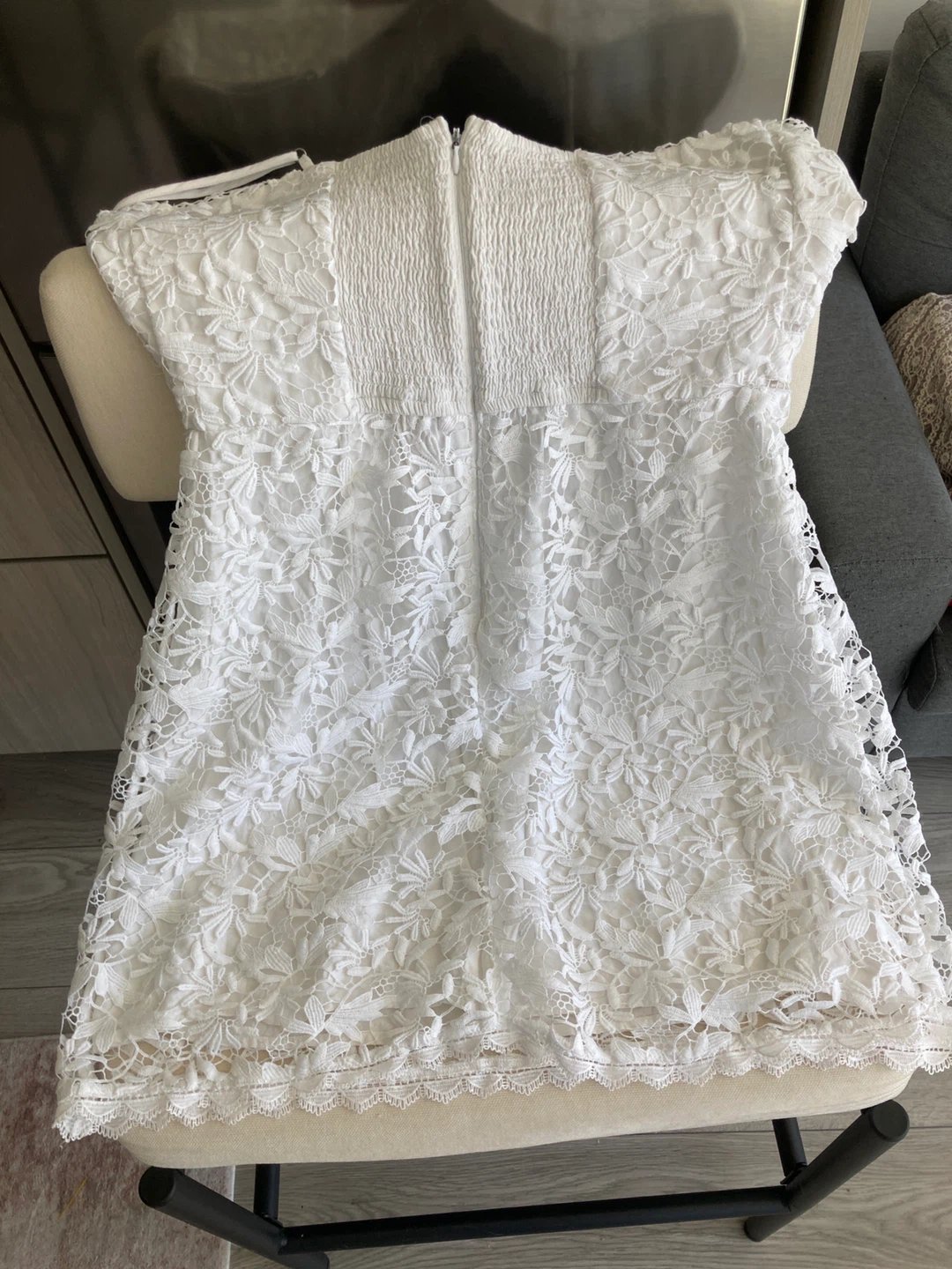 White Abercrombie & Fitch Lace Mini Dress - photo 2