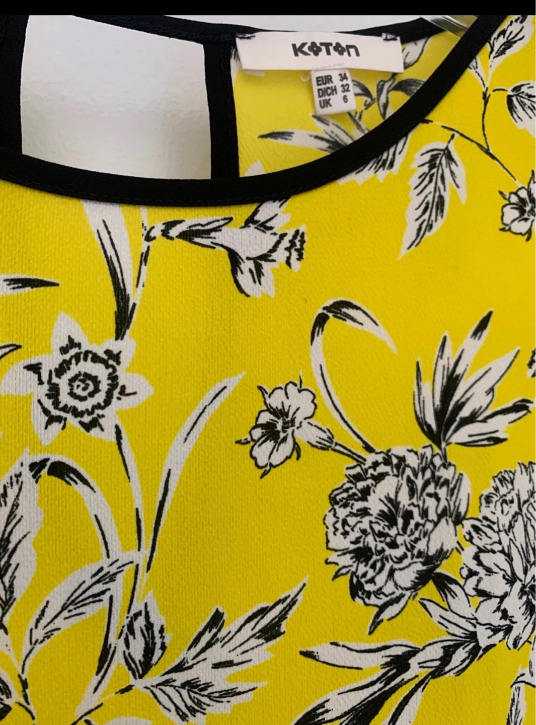 Koton Yellow Floral Print Top - photo 2