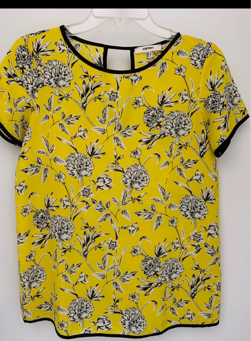 Koton Yellow Floral Print Top