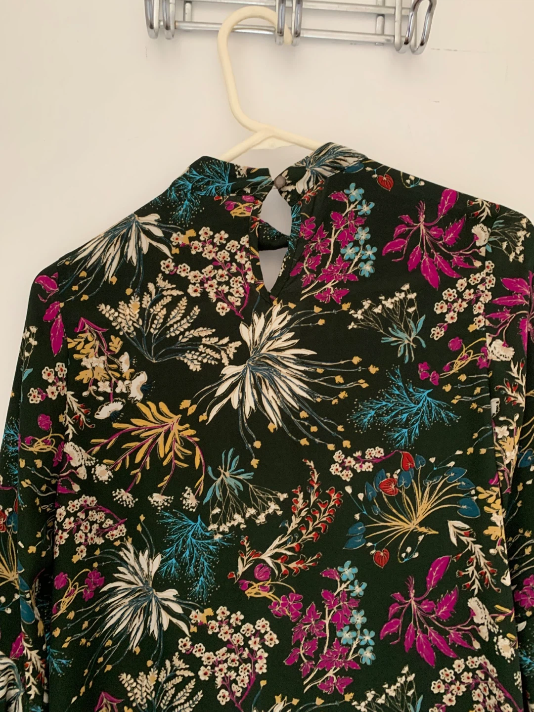 Monteau Floral Print Mock Neck Blouse - photo 2