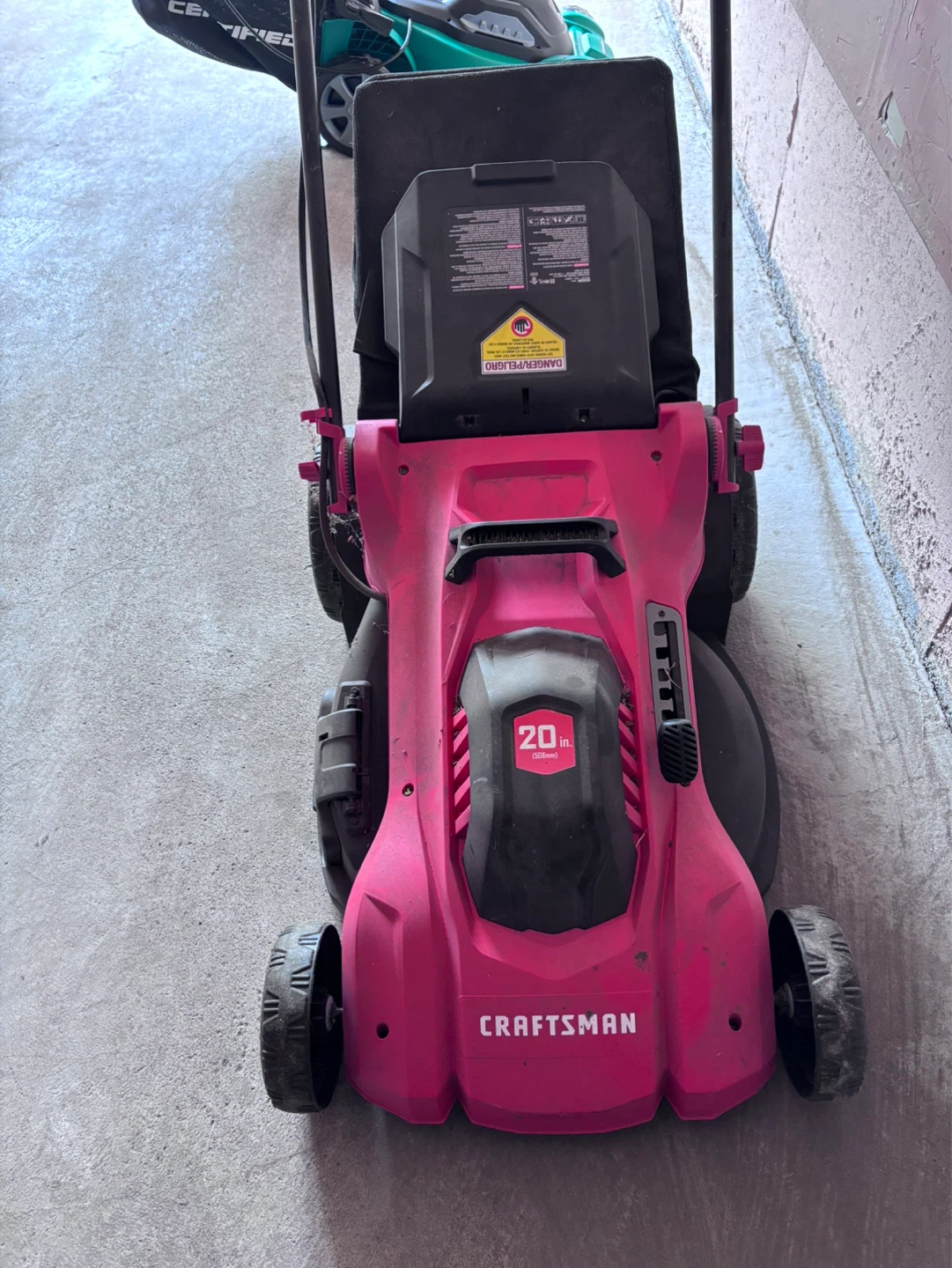 NOT STARTING Craftsman 20-inch Pink Electric Mower - photo 4