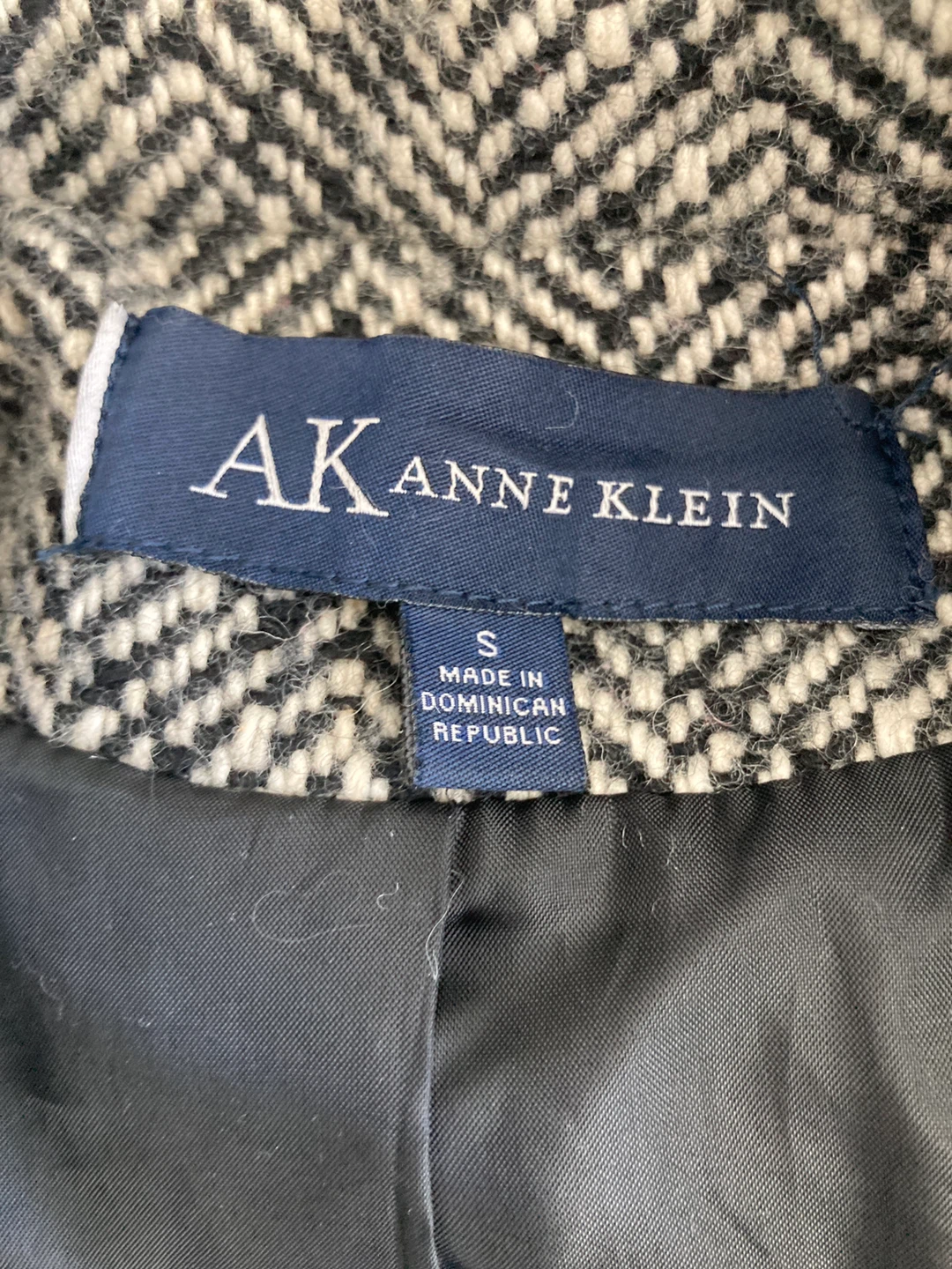 Anne Klein Herringbone Coat Size S - photo 2