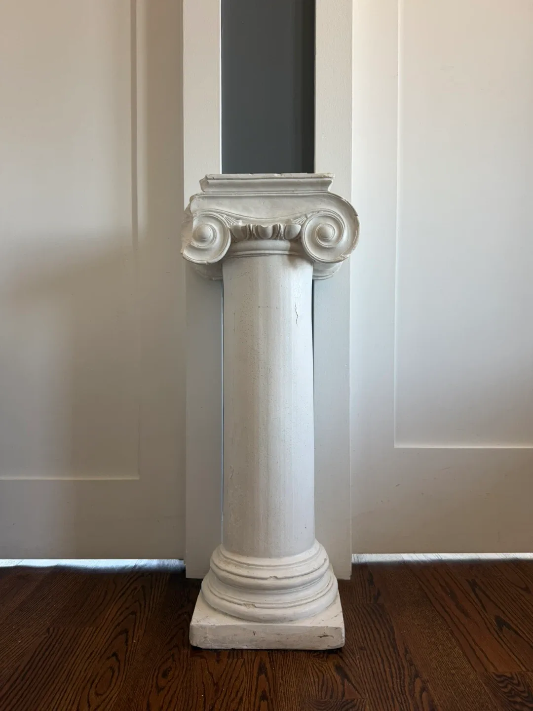 White Pedestal Column