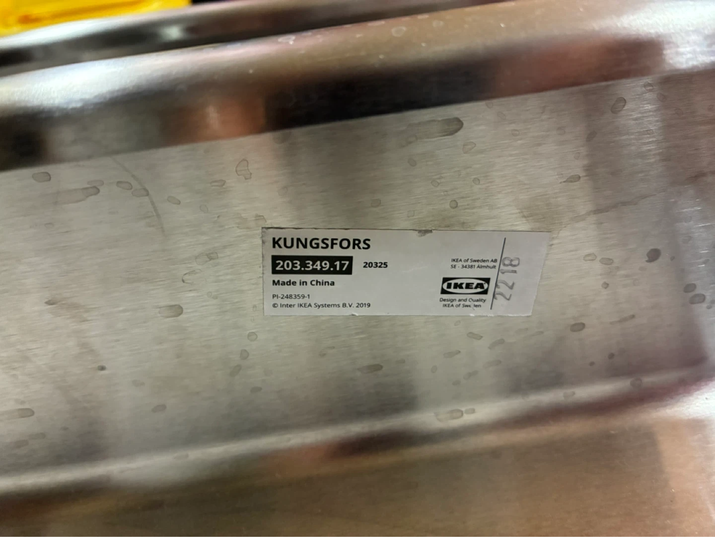 IKEA KUNGSFORS Wall rack and 2 Tablet stands all stainless steel - photo 3