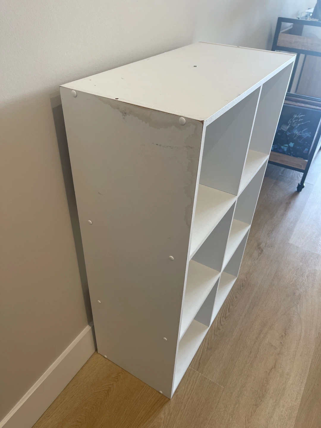 White 6-Cube Storage Shelf Unit - photo 2