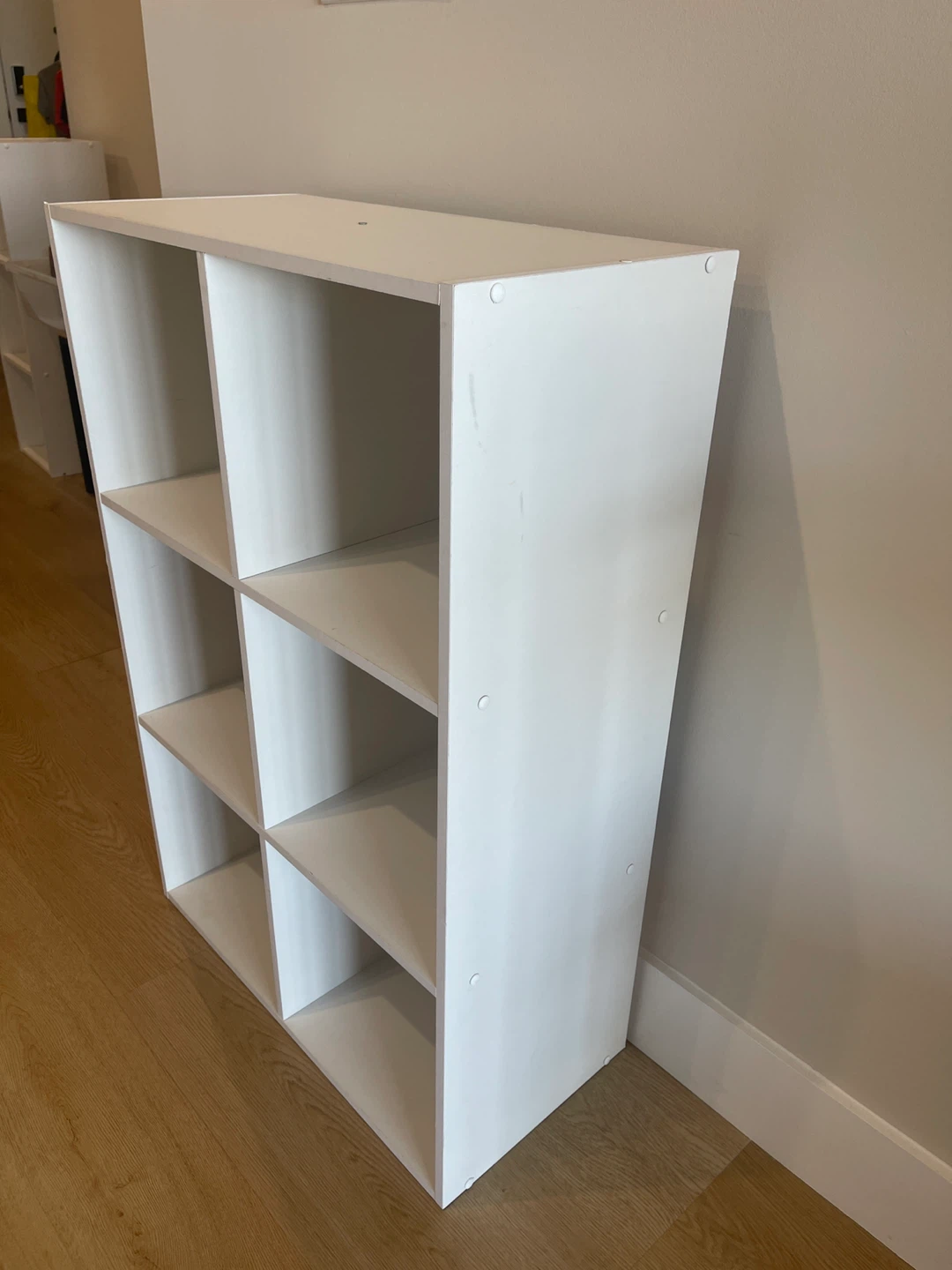 White 6-Cube Storage Shelf Unit - photo 3