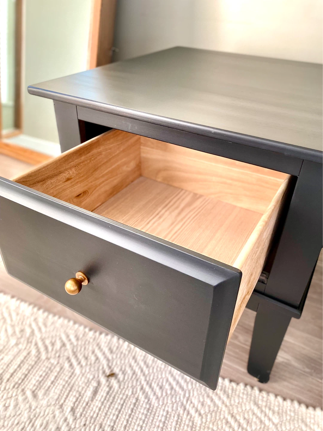 Matte deep black Nightstand pair - photo 2