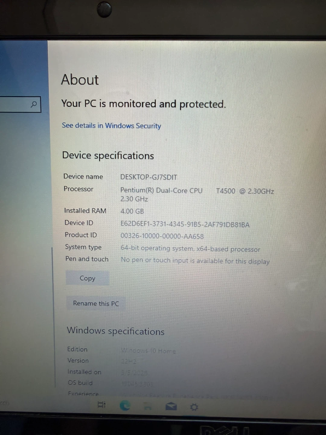 Dell laptop 15”/4GB RAM/128GB SSD/Windows 10/Fully Functional - photo 2